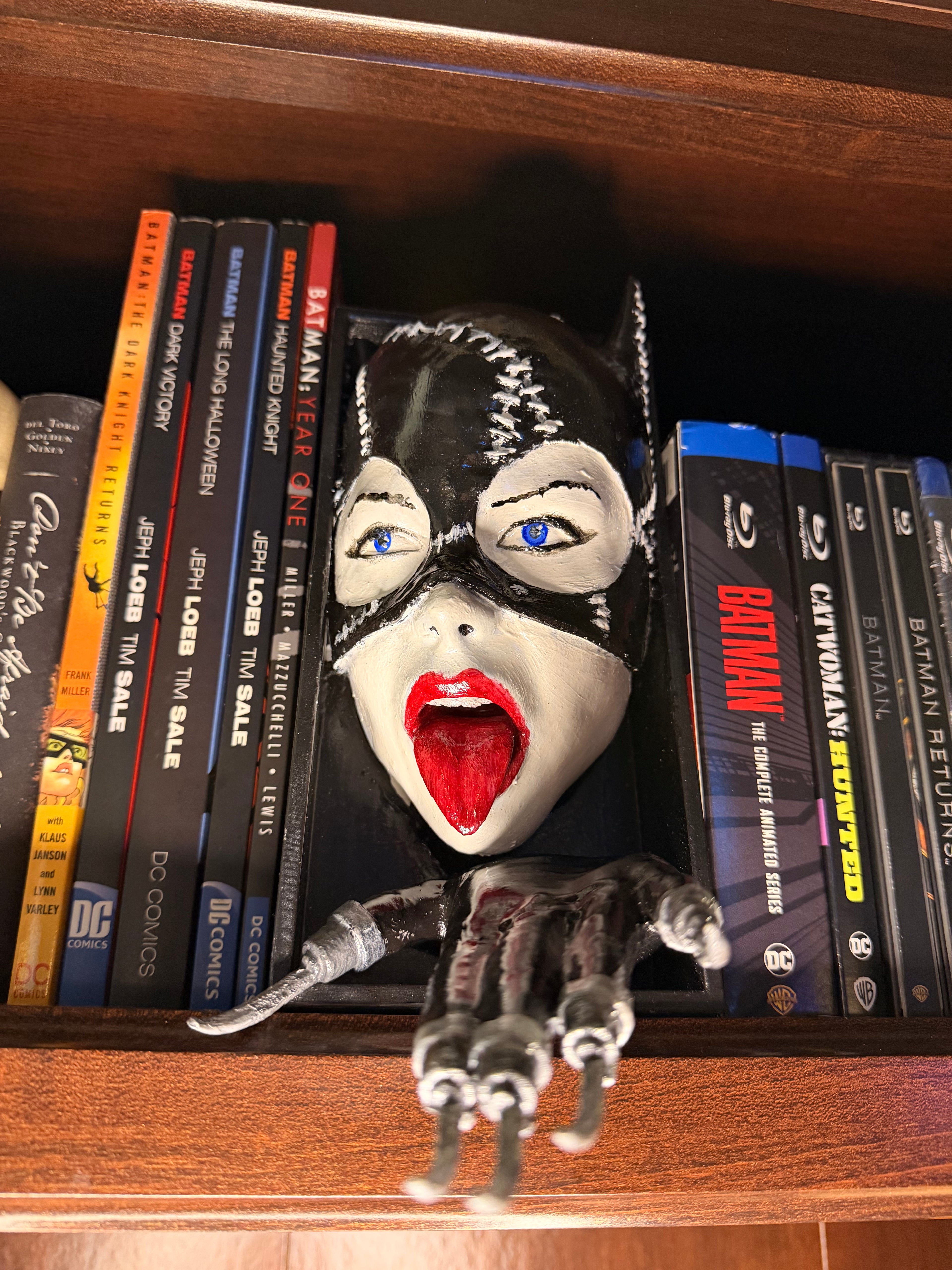 Catwoman Book Nook – Hand-Painted 3D Printed Display