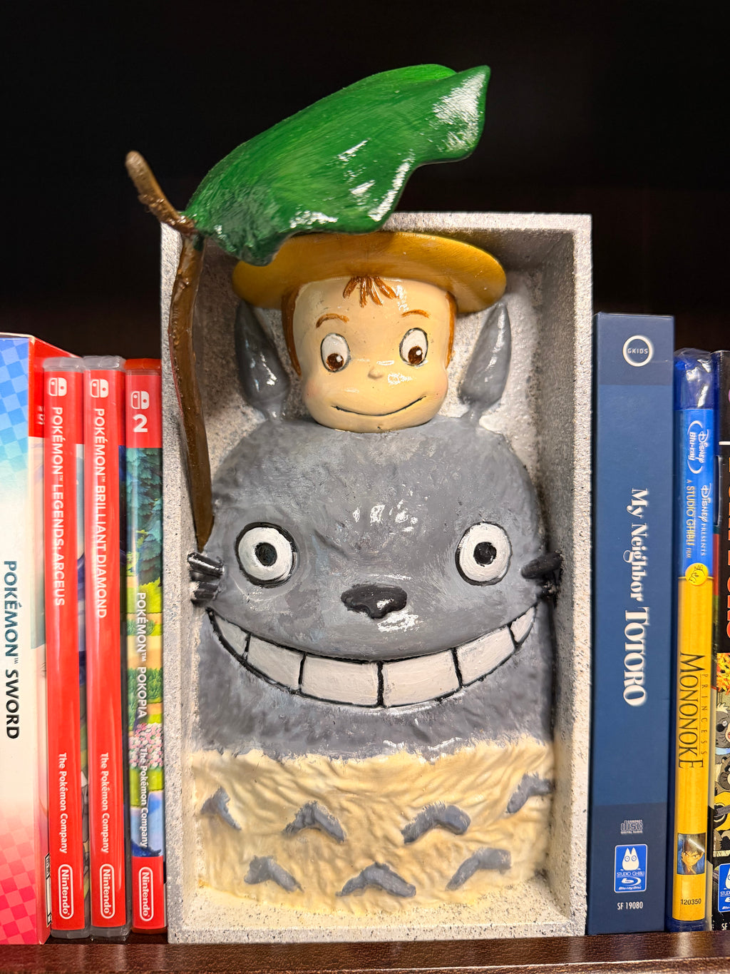 Totoro Book Nook – Hand-Painted 3D Printed Display