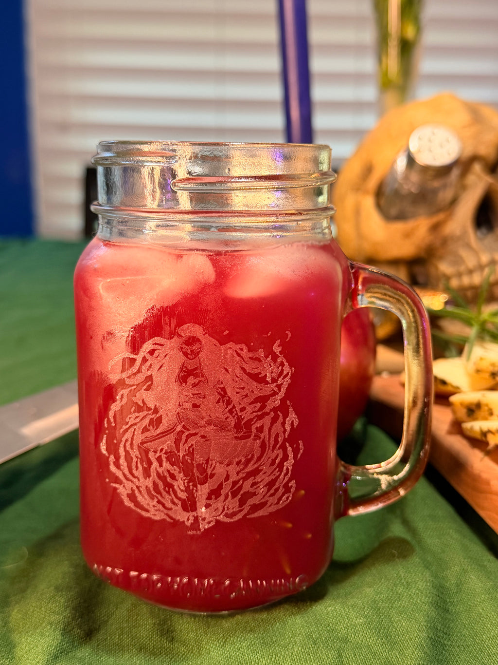Nezuko-Inspired Mason Jar Glass – Demon Slayer Drinkware