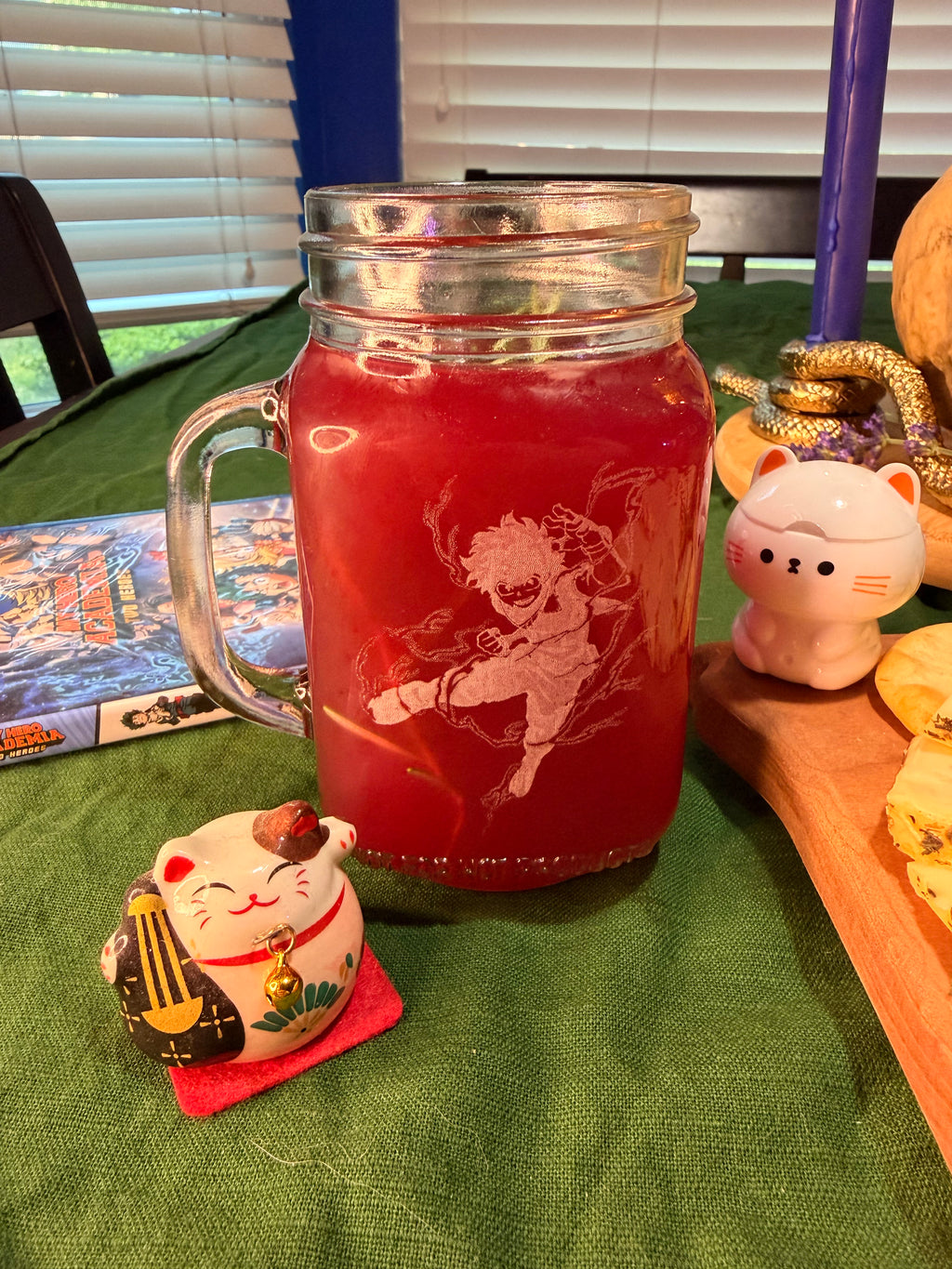 Deku-Inspired Mason Jar Glass – Go Beyond, Plus Ultra!