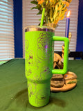Slimer-Inspired 40oz Tumbler – Stay Cool, Stay Spooky!