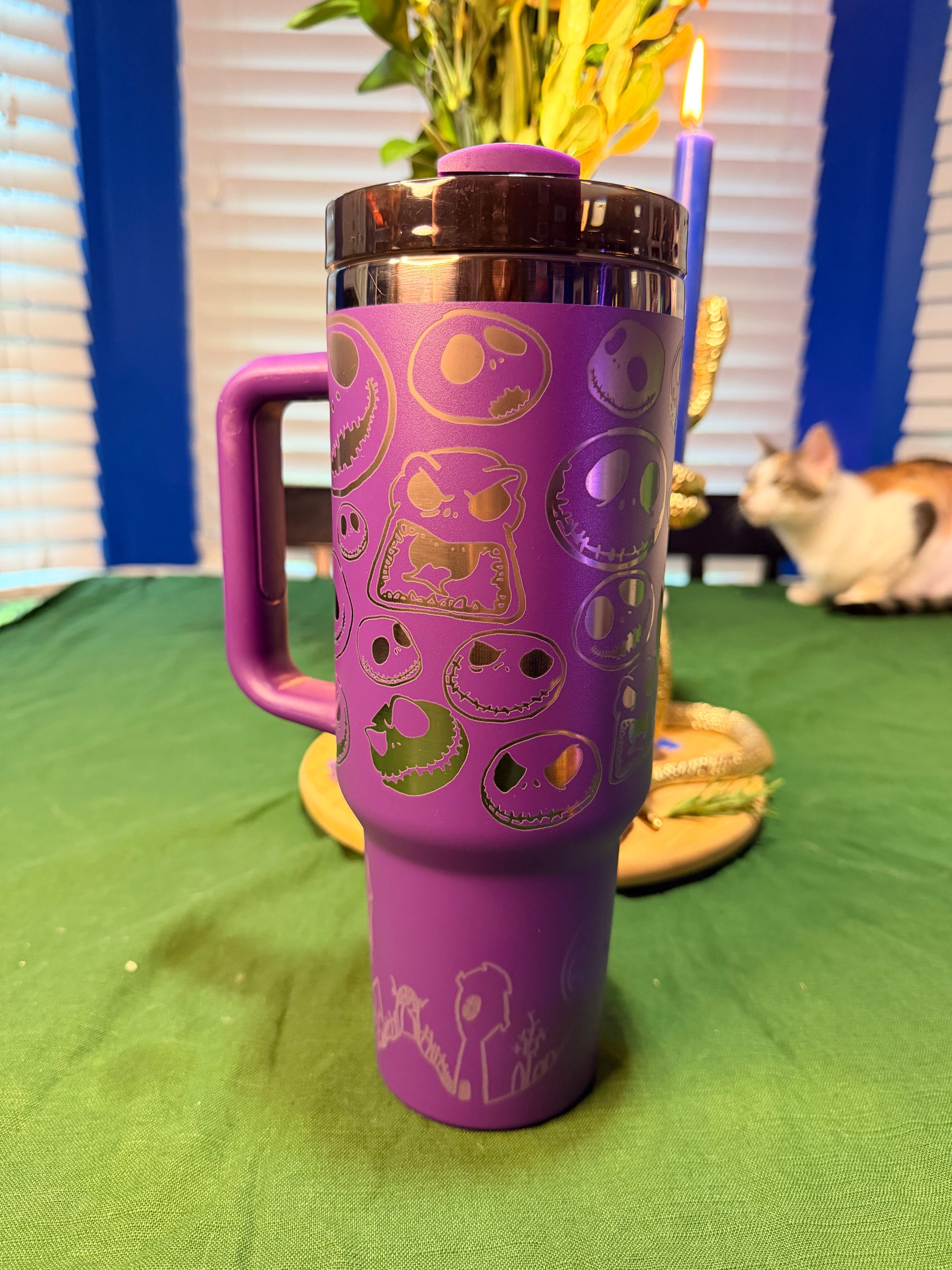 Jack Skellington 40oz Tumbler – Sippin’ in Spooky Style