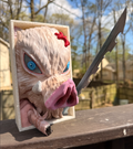 Inoske Boar Head Wall Mountable Manga Nook