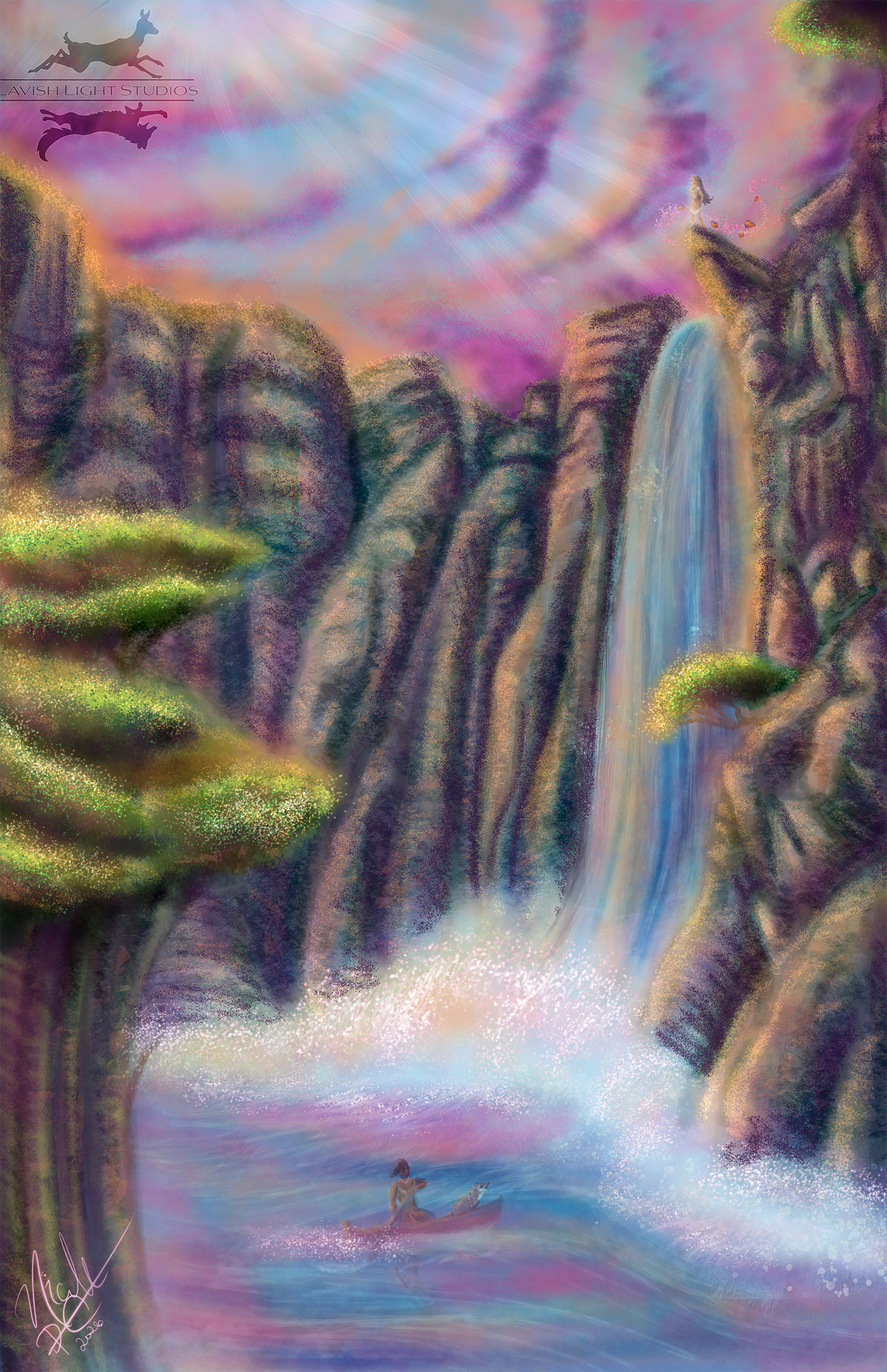 Just Around the Riverbend Print